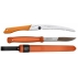 CBS147 Set Cutit Morakniv Kansbol ORANGE Si Fierastrau pliabil bushcraft/camping Silky Gomboy curbat 240mm cu 8dinti/30mm