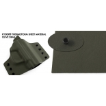 Foaie de KYDEX OLIVE DRAB - 2.36mm grosime