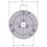 Universale strung din fonta cu trei bacuri Ø 100-125-160 mm, Wabeco