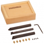 24556 Set de trei cutite cu placute din tungsten, Proxxon