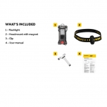 Lanterna multifunctionala Armytek Zippy Extended Set WR Galbena