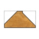3971000 Freza semirotunda pentru lemn,diametru taiere Ø 22,2 mm, Wolfcraft